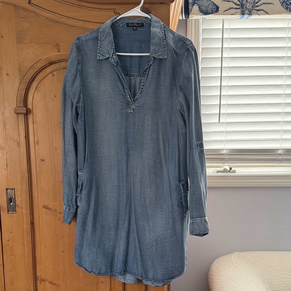 Velvet Heart Blue Button-Up Shirt